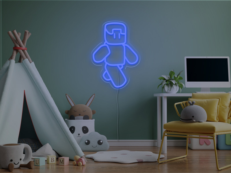 Steve Minecraft-Insegna Neon LED